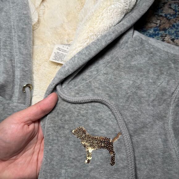 Vintage Faux Fur Lined Pink Bling Jacket - Picture 2 of 5